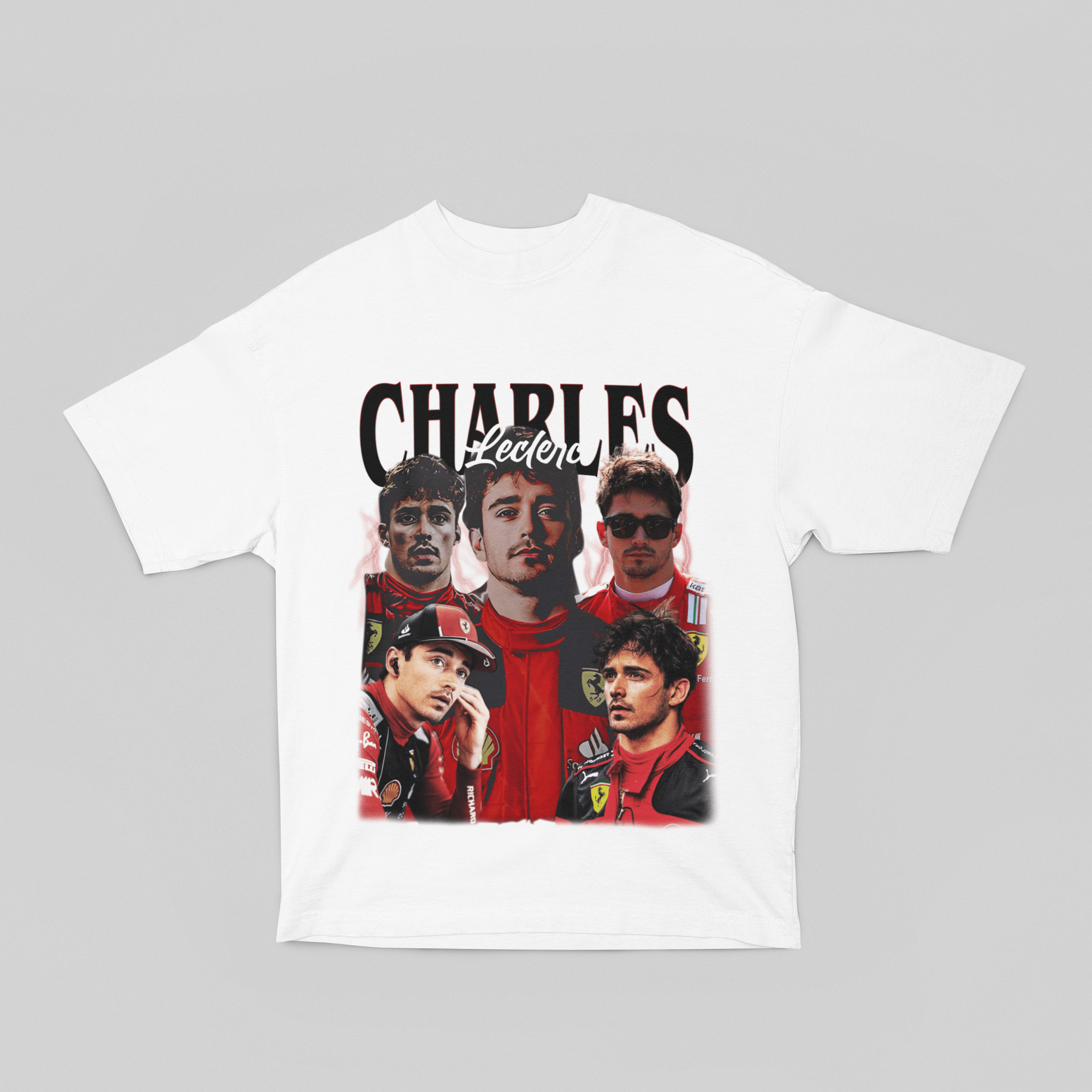 Camiseta Oversized Formula 1 - Charles Leclerc - Loja GTS Customs