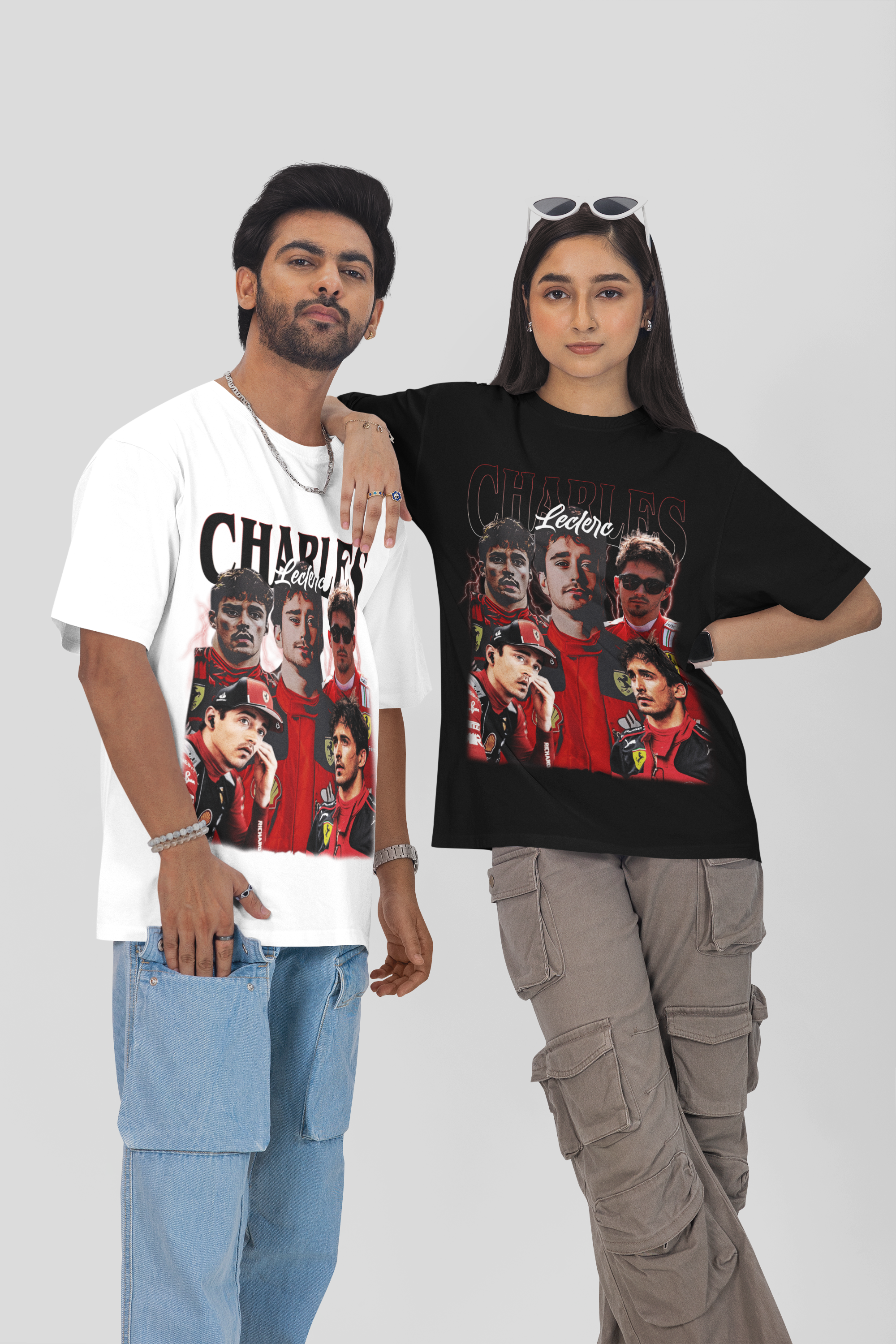 Camiseta Oversized Formula 1 - Charles Leclerc - Loja GTS Customs
