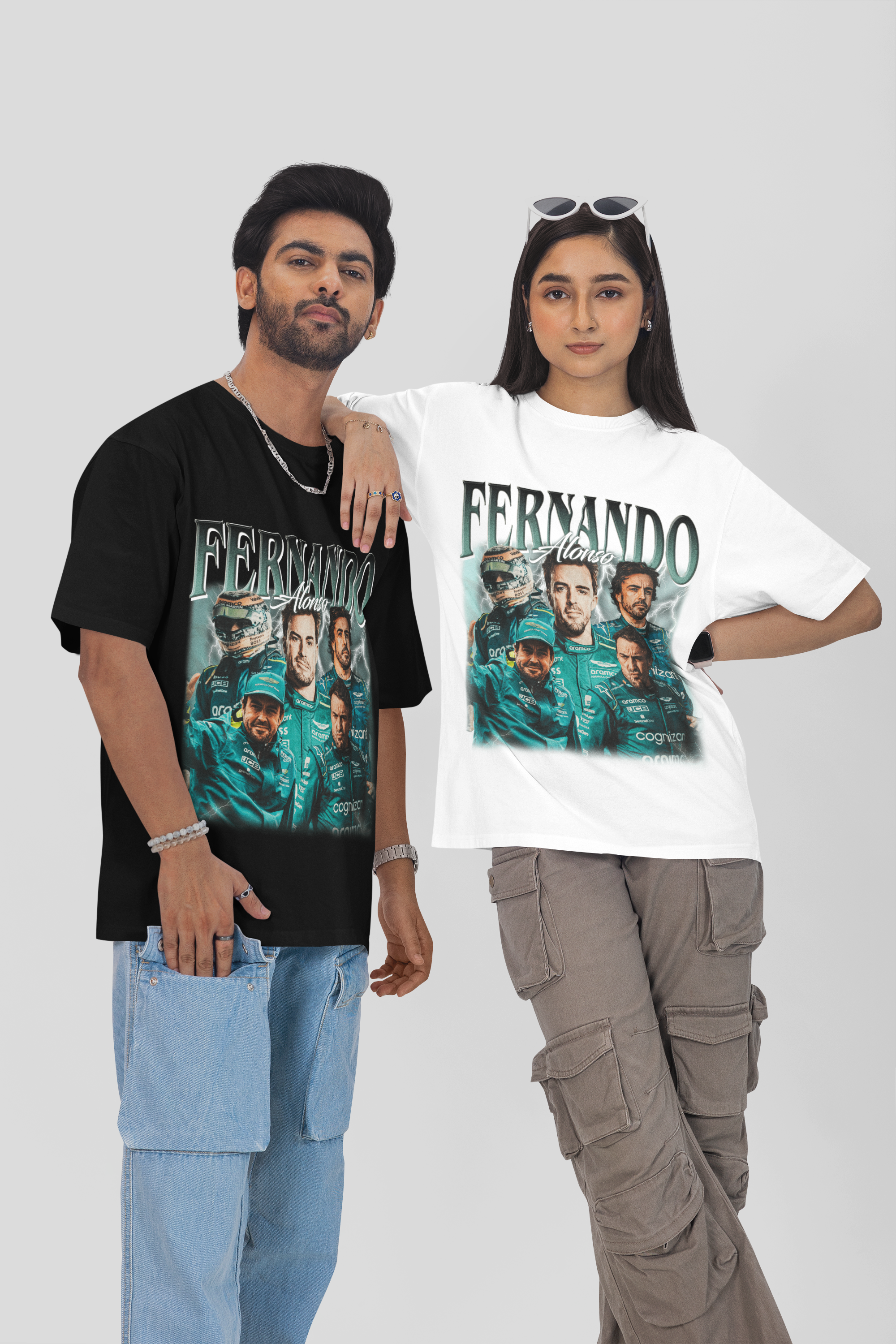 Camiseta Oversized Formula 1 - Fernando Alonso - Loja GTS Customs