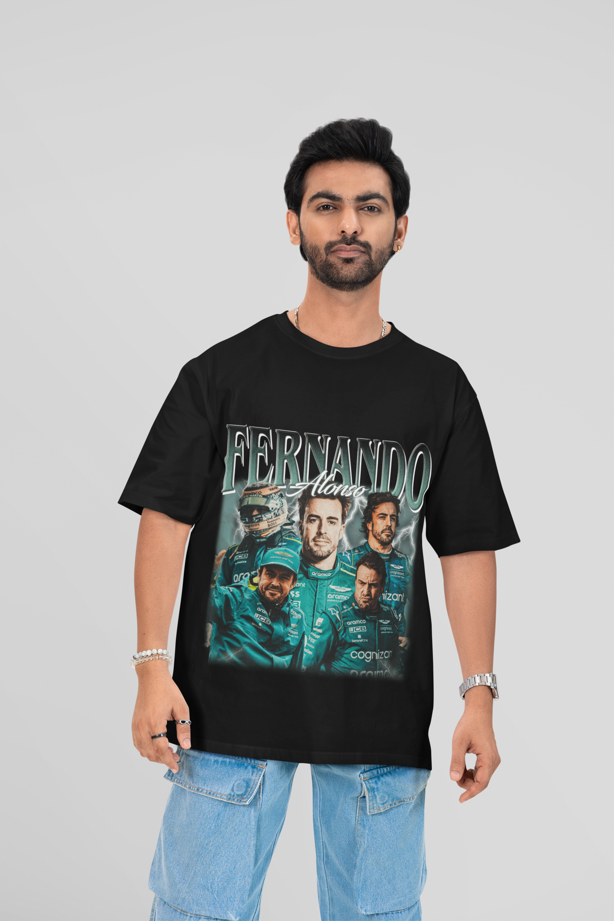 Camiseta Oversized Formula 1 - Fernando Alonso - Loja GTS Customs