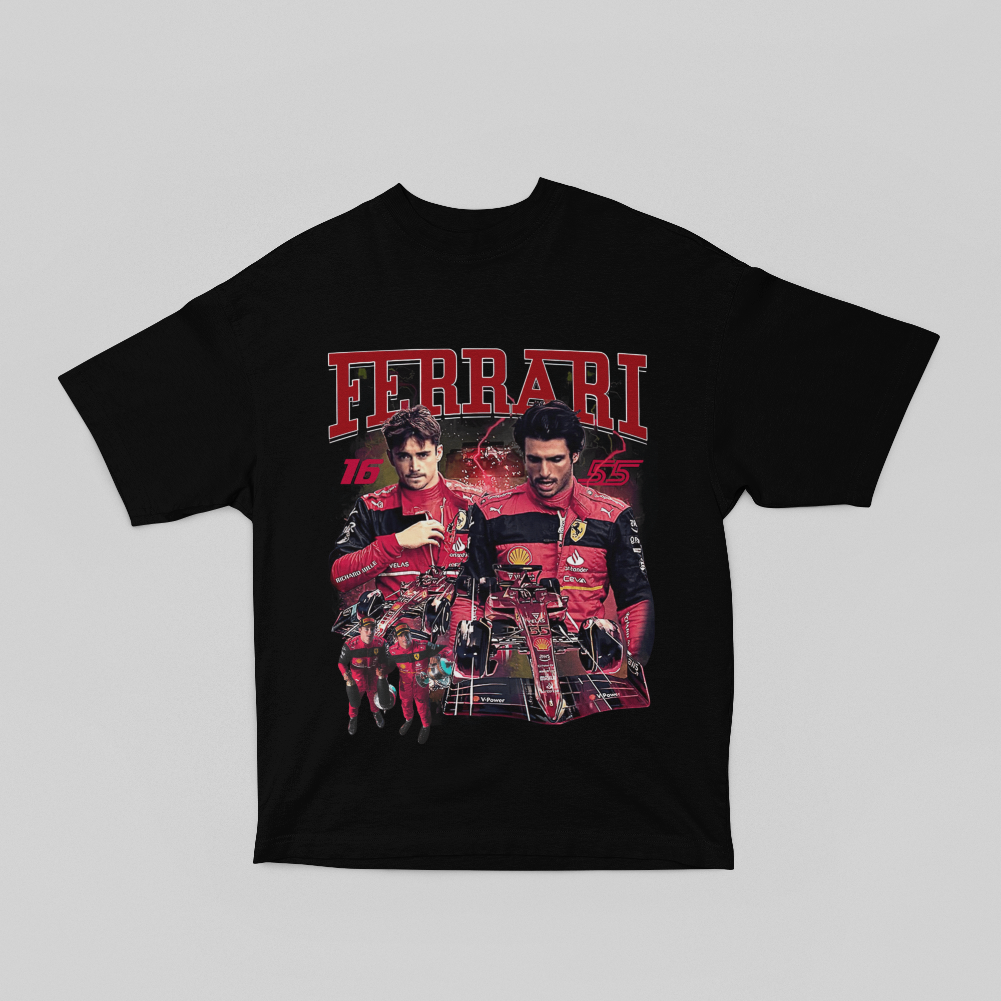 Camiseta Oversized Formula 1 - Ferrari - Loja GTS Customs