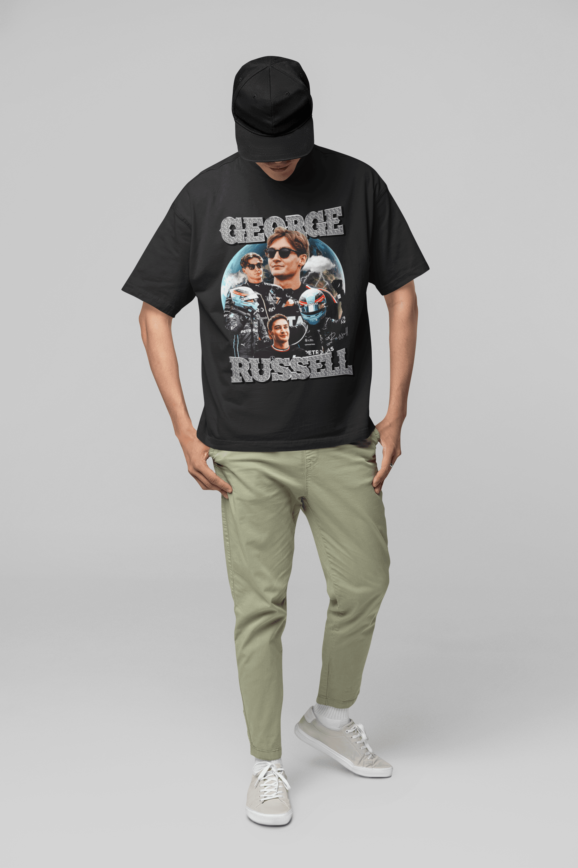 Camiseta Oversized Formula 1 - George Russell - Loja GTS Customs