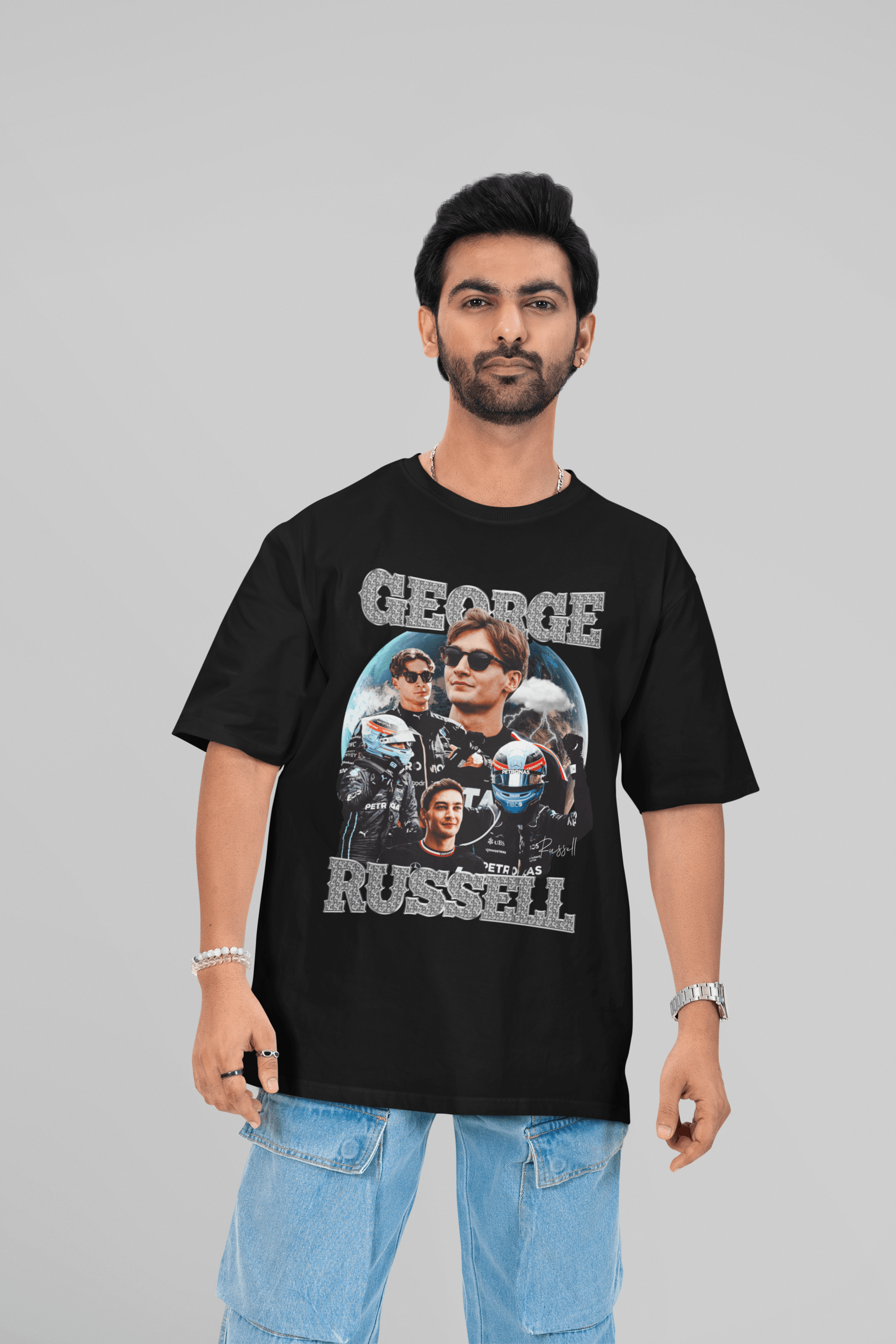Camiseta Oversized Formula 1 - George Russell - Loja GTS Customs