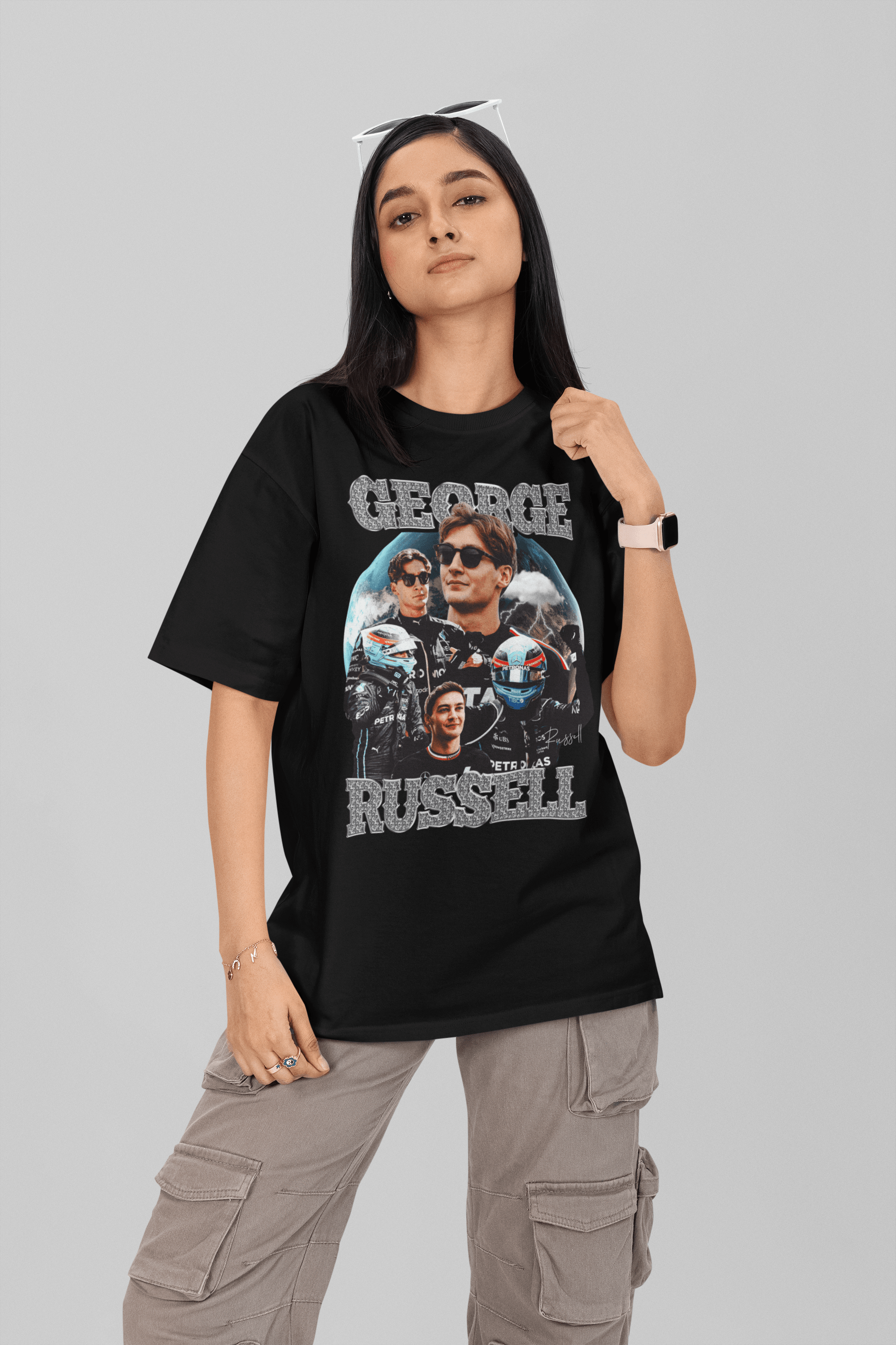 Camiseta Oversized Formula 1 - George Russell - Loja GTS Customs