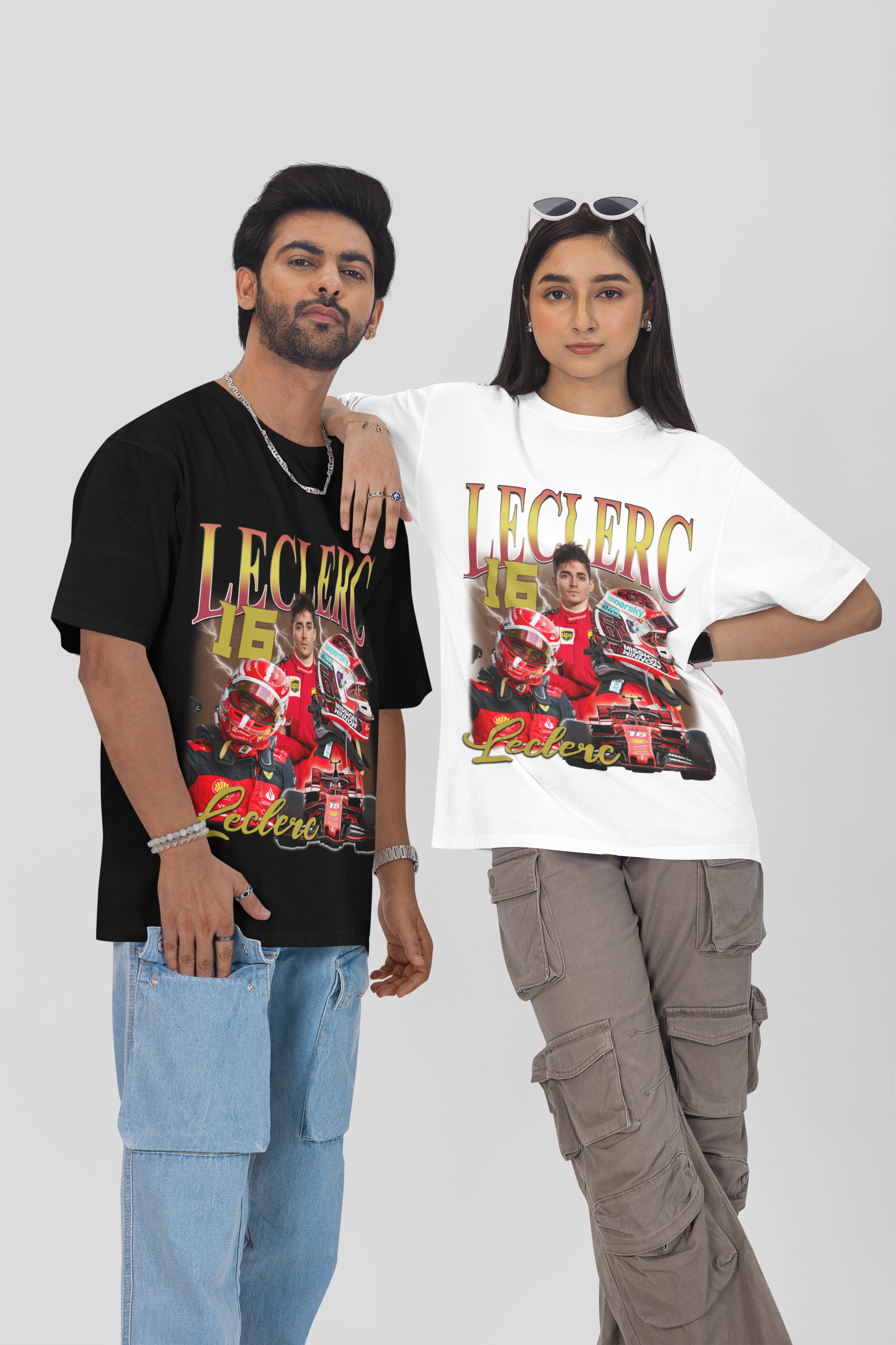 Camiseta Oversized Formula 1 - Leclerc - Loja GTS Customs