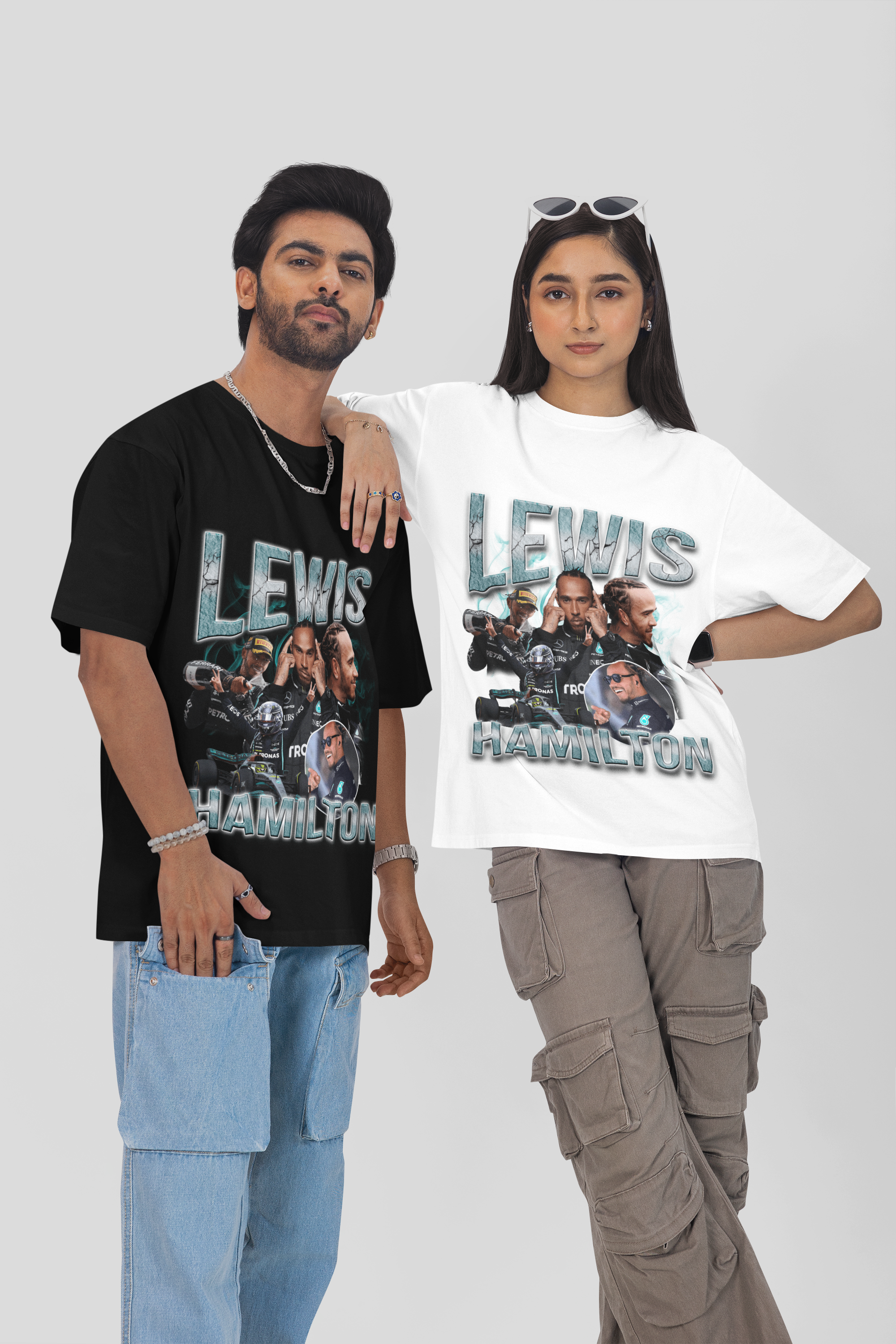 Camiseta Oversized Formula 1 - Lewis Hamilton - Loja GTS Customs