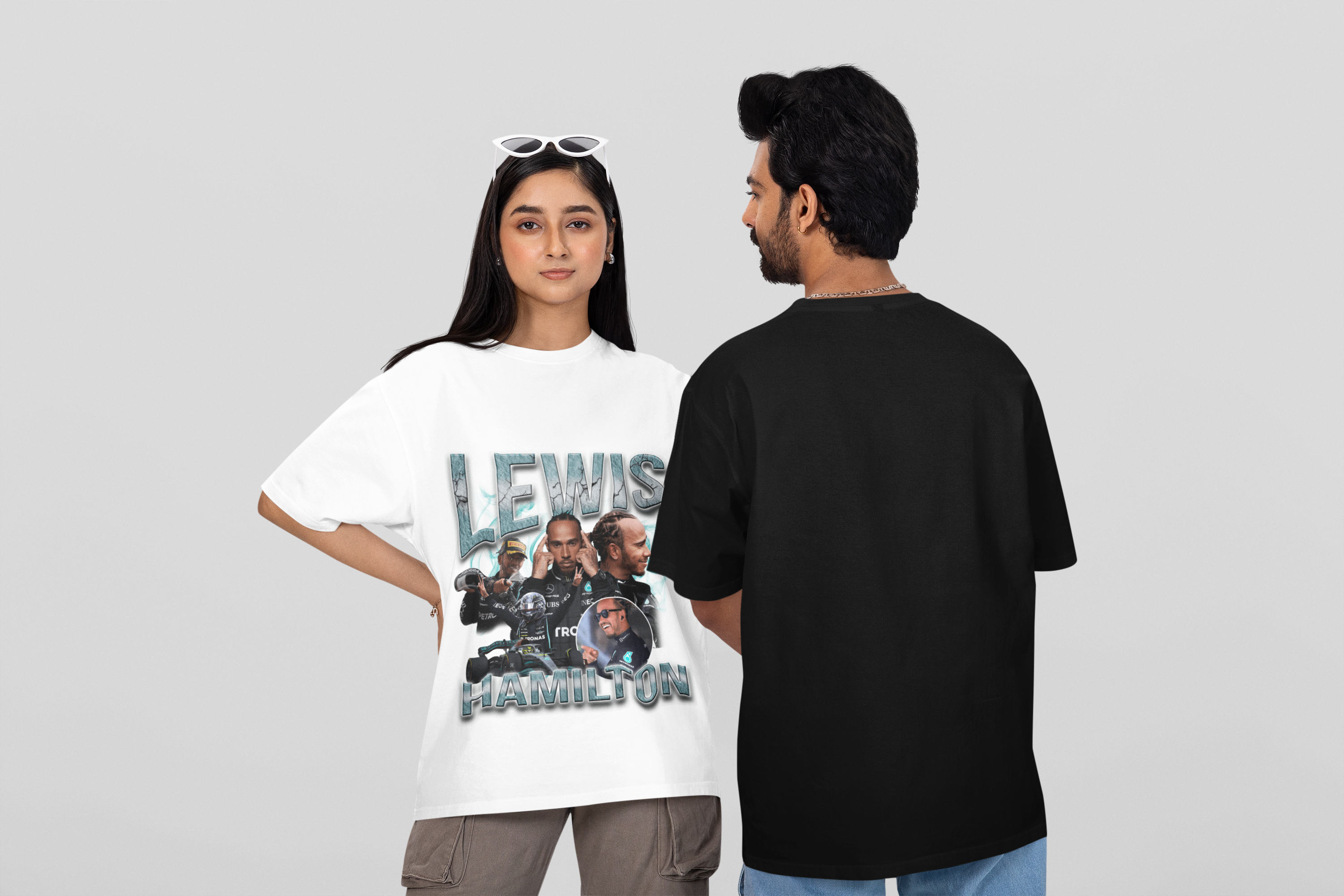 Camiseta Oversized Formula 1 - Lewis Hamilton - Loja GTS Customs