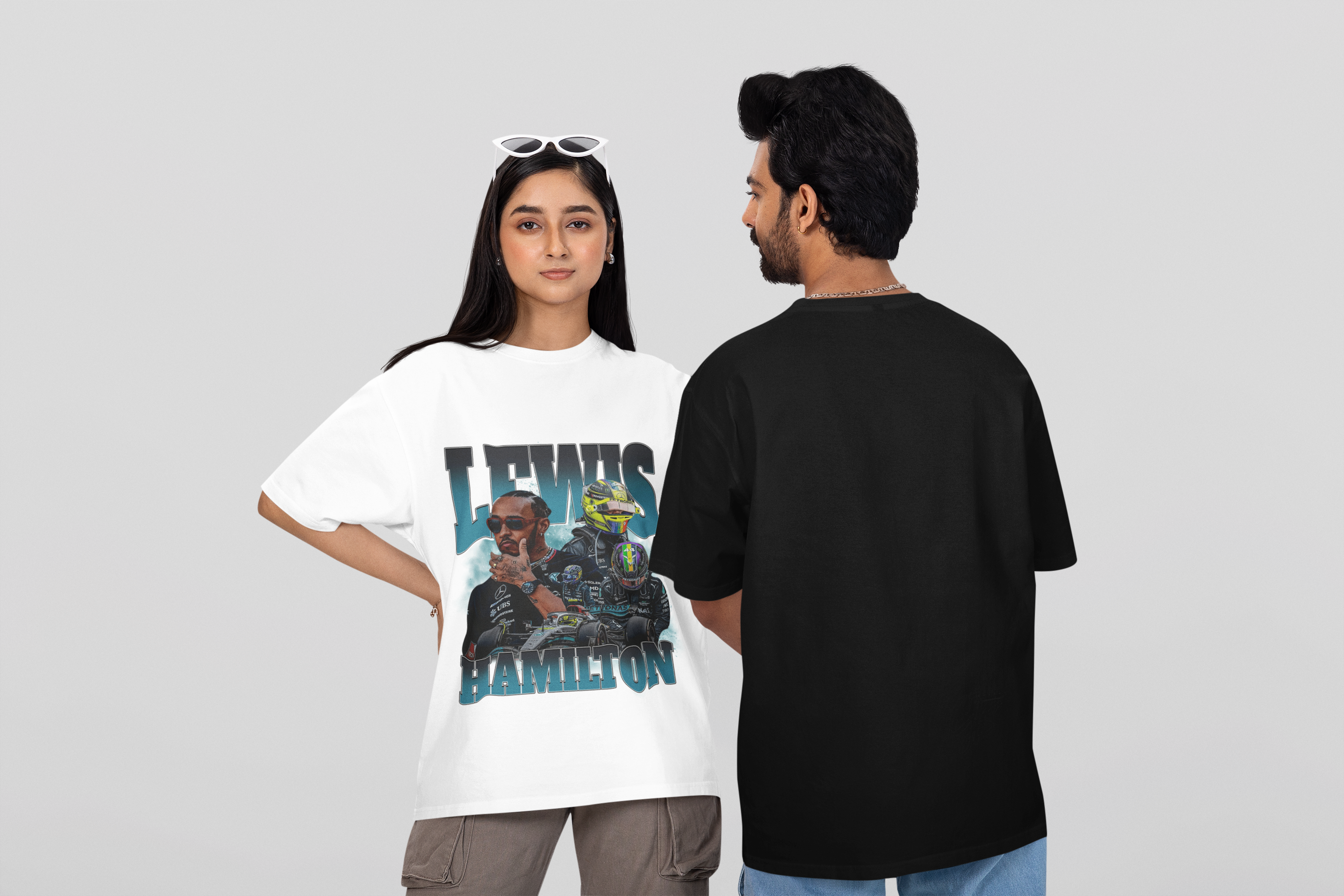 Camiseta Oversized Formula 1 - Lewis Hamilton - Loja GTS Customs