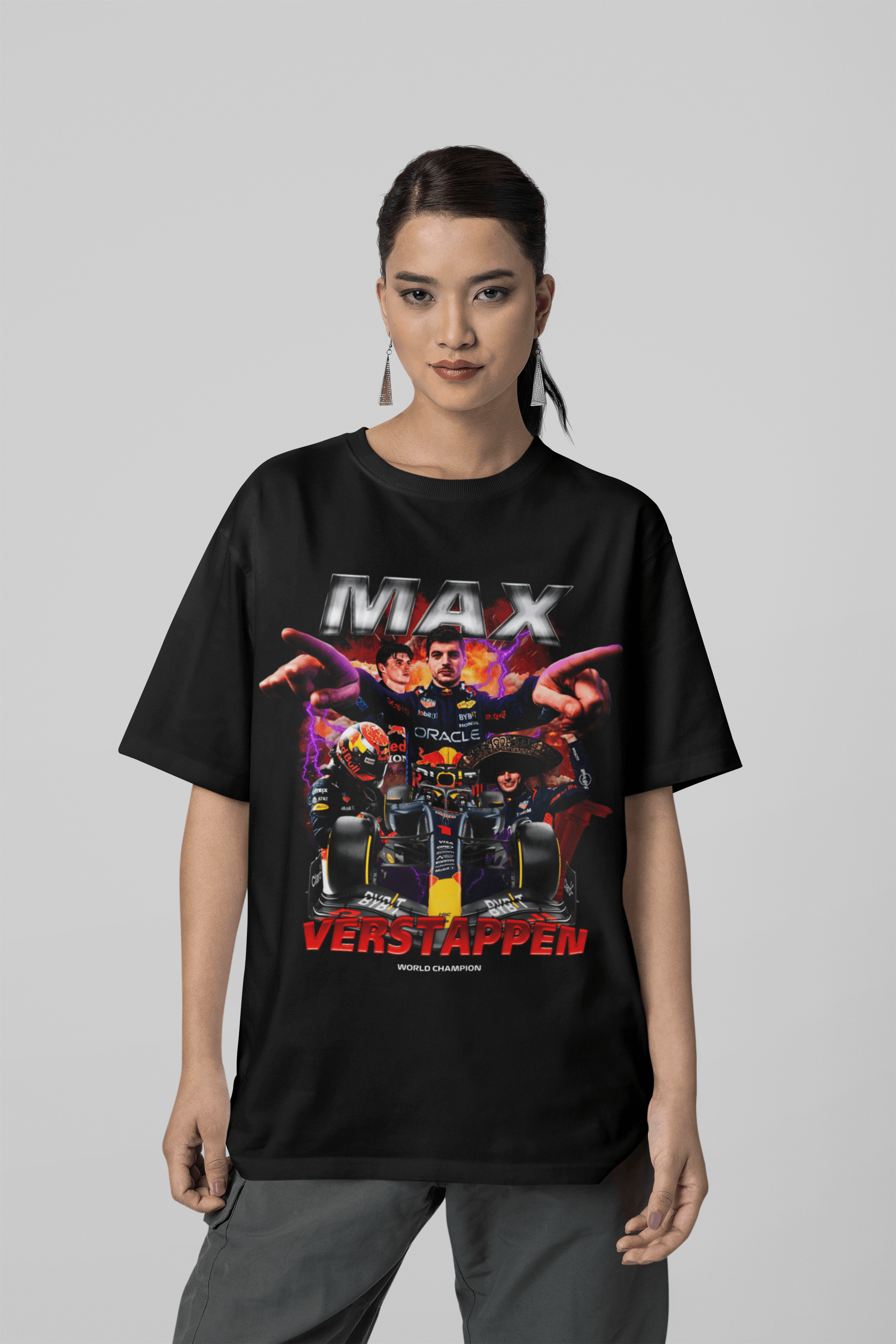 Camiseta Oversized Formula 1 - Max Verstappen - Loja GTS Customs