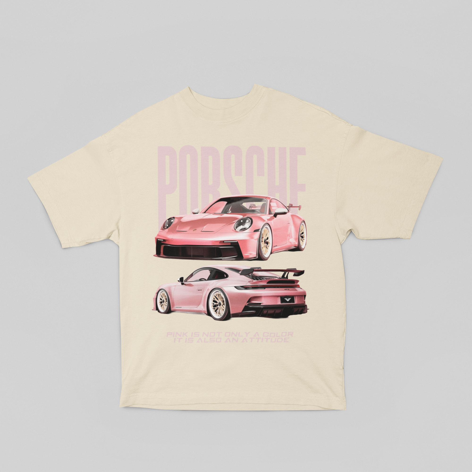 Camiseta Oversized Porsche Pink - GTSO47