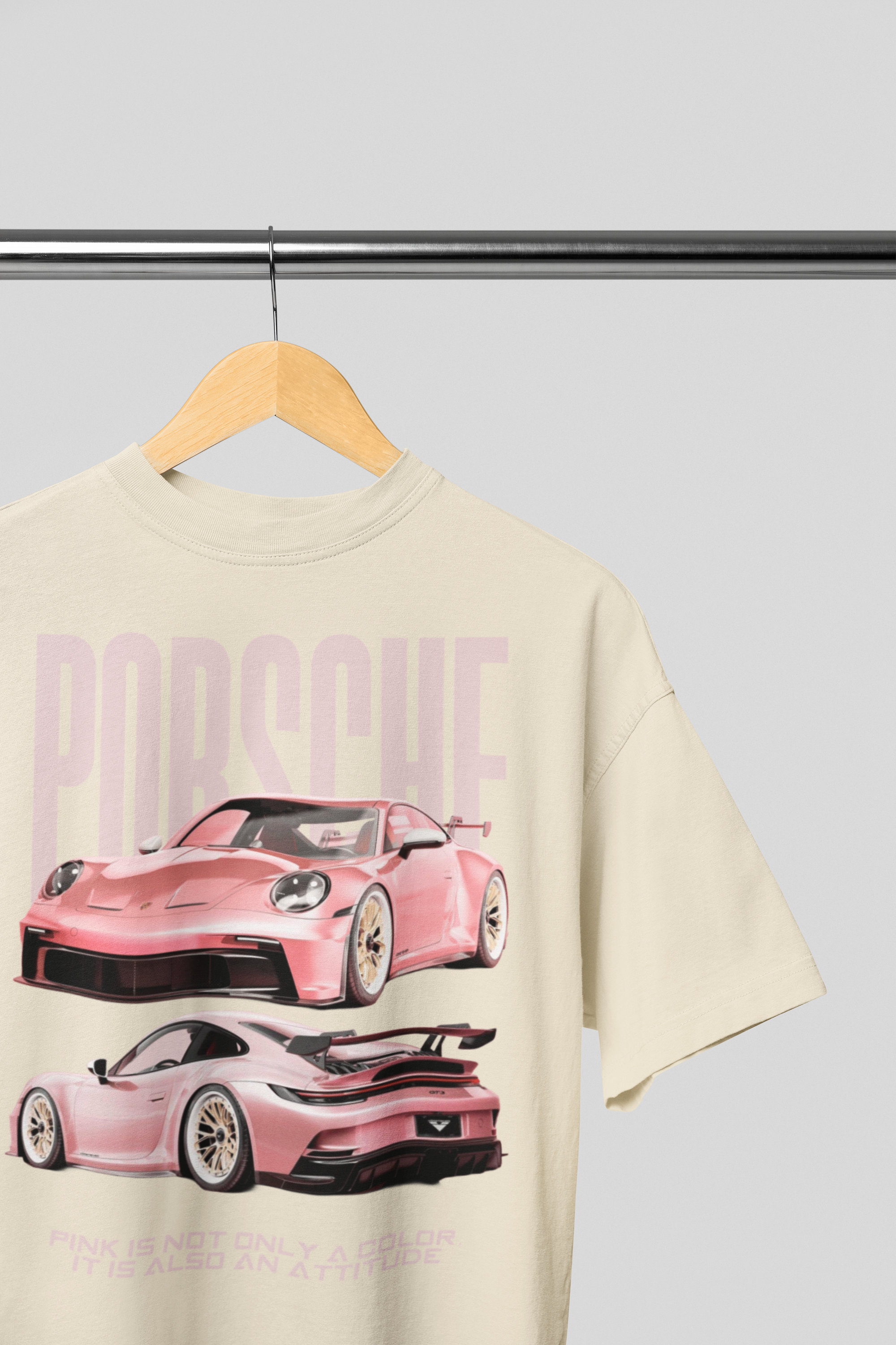 Camiseta Oversized Porsche Pink - GTSO47