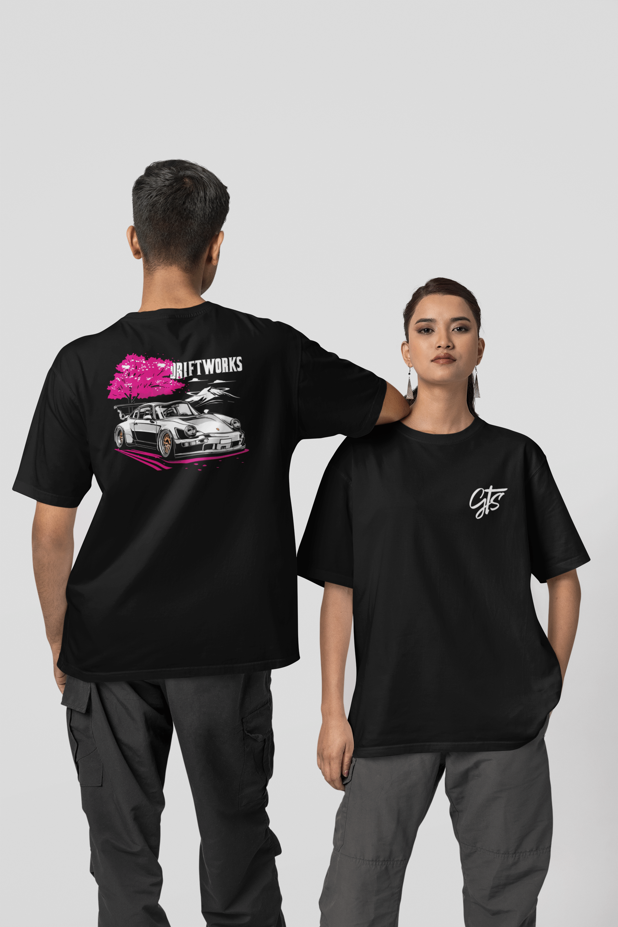 Camiseta Oversized Porsche DriftWorks - GTSO33 - Loja GTS Customs