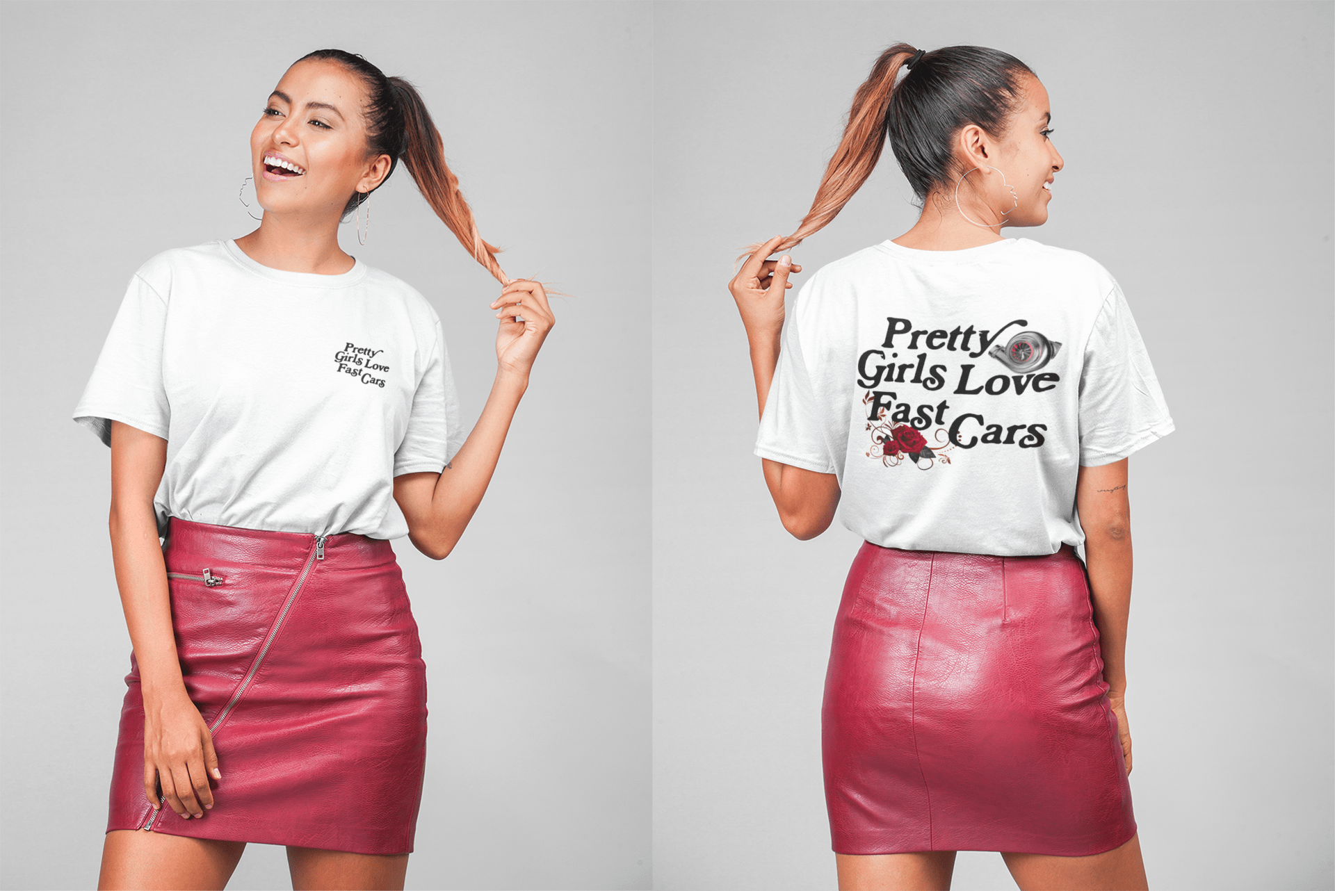 Camiseta Oversized Pretty Girls Love Fast Cars - GTSO31 - Loja GTS Customs