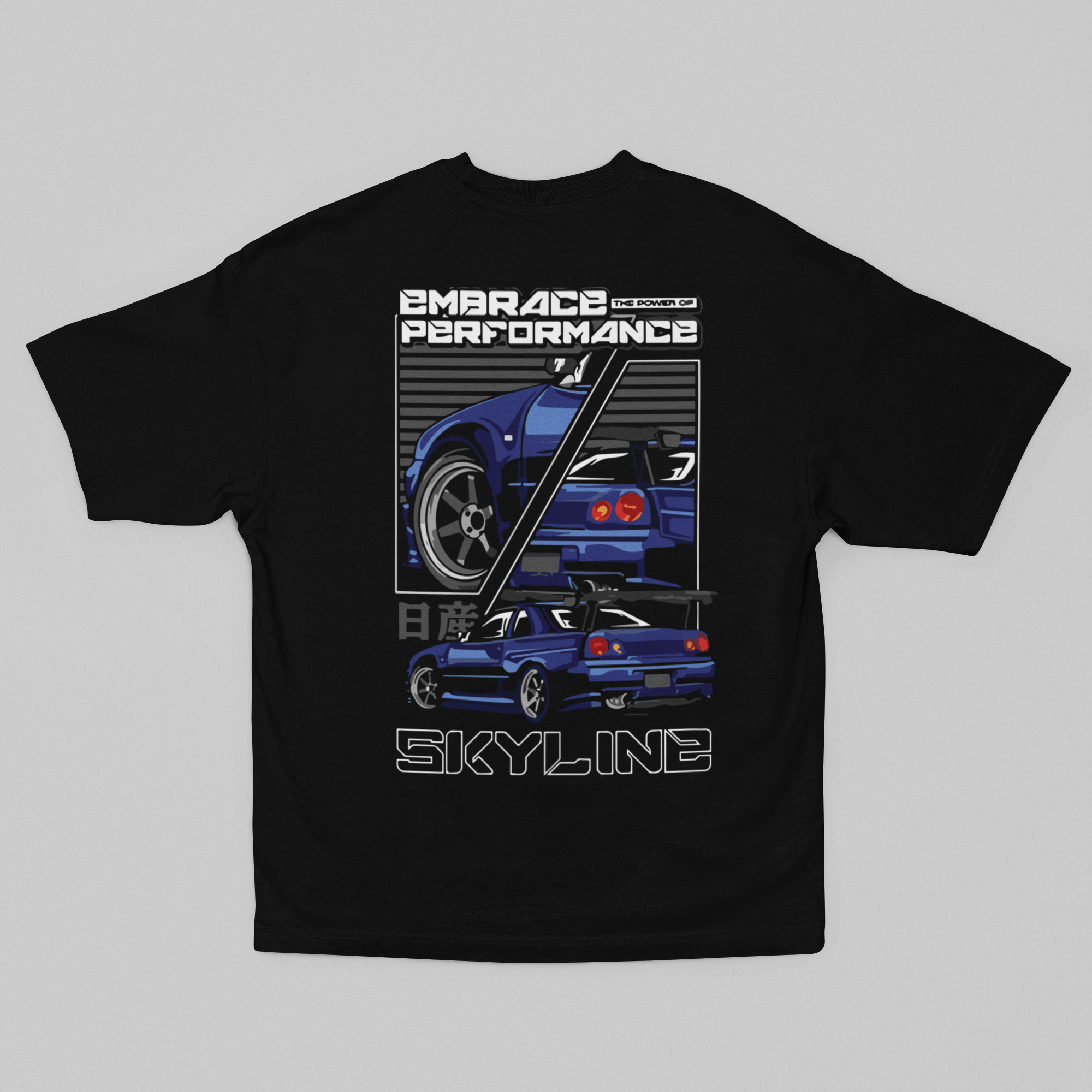 Camiseta Oversized Skyline Performance- GTSO35 - Loja GTS Customs