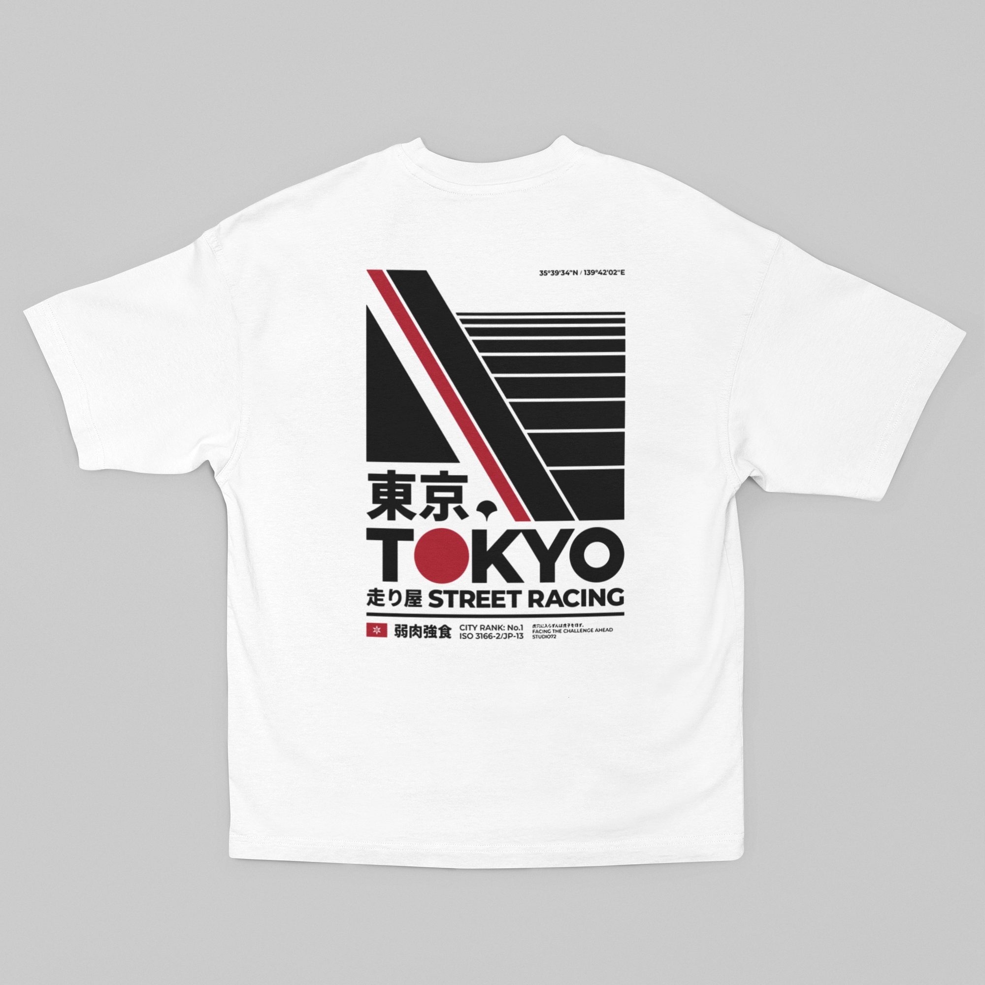 Camiseta Oversized Tokyo Street Racing - GTSO32 - Loja GTS Customs