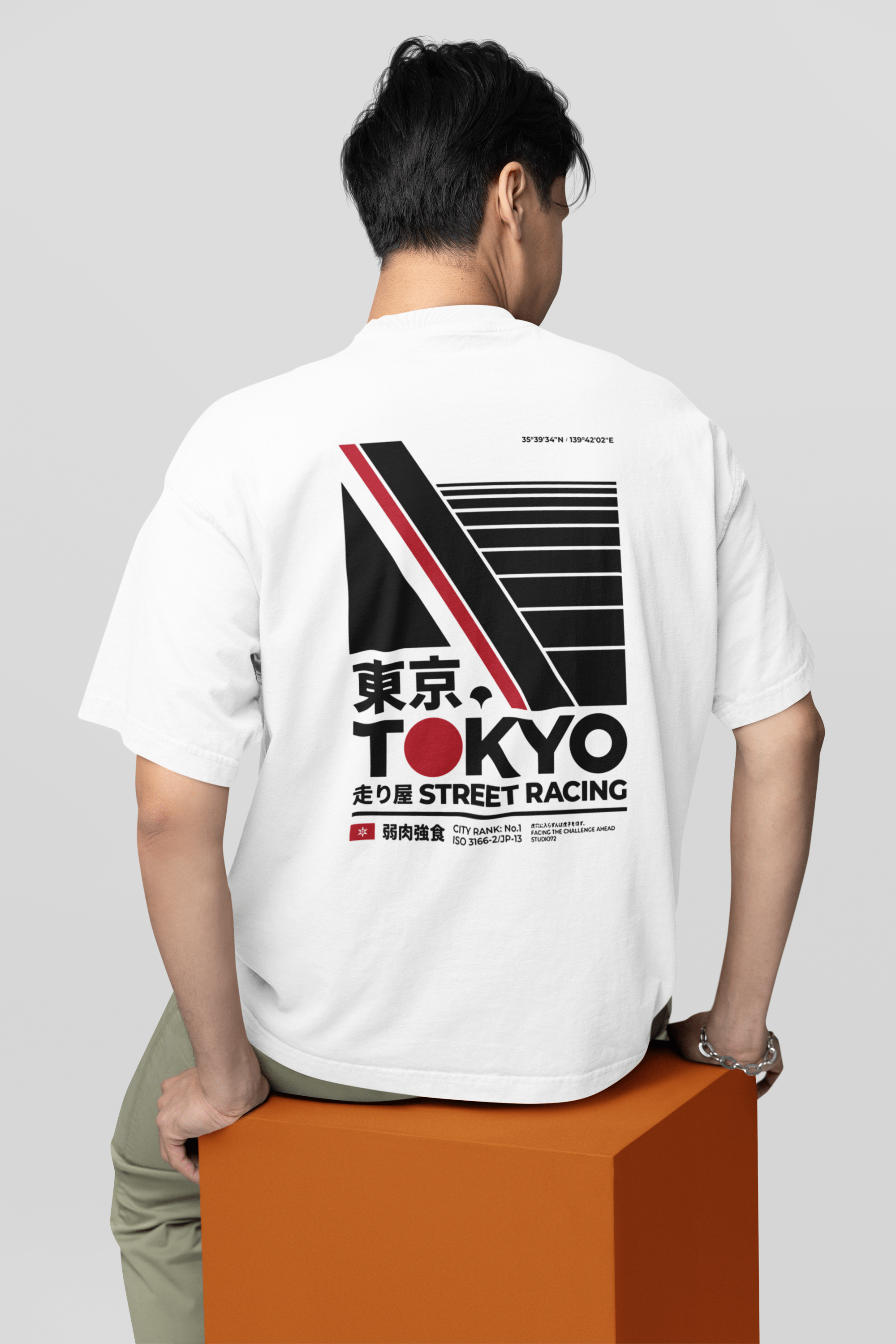 Camiseta Oversized Tokyo Street Racing - GTSO32 - Loja GTS Customs