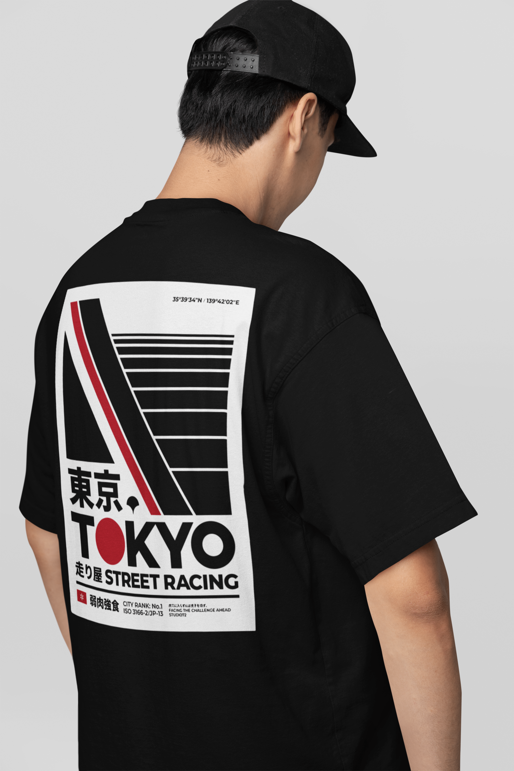 Camiseta Oversized Tokyo Street Racing - GTSO32 - Loja GTS Customs