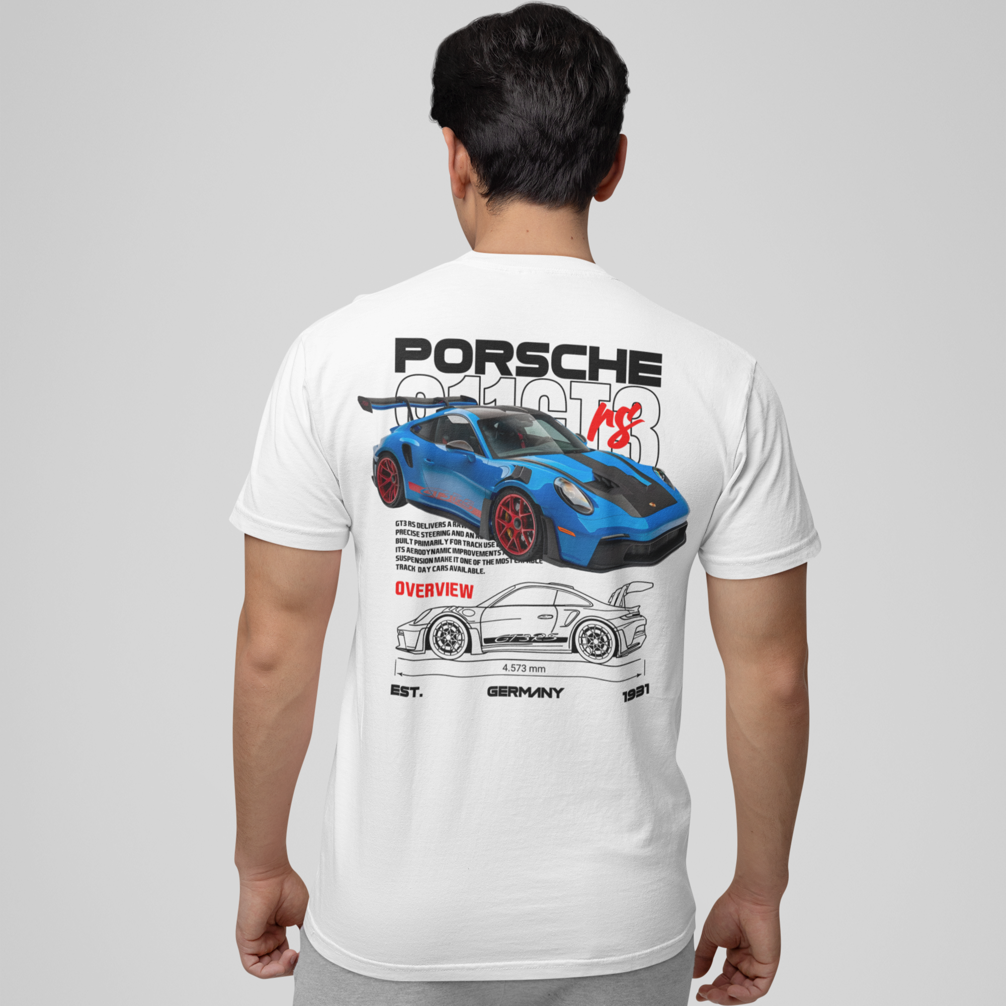Camiseta Porsche 911 GT3rs - GTS136 - Loja GTS Customs