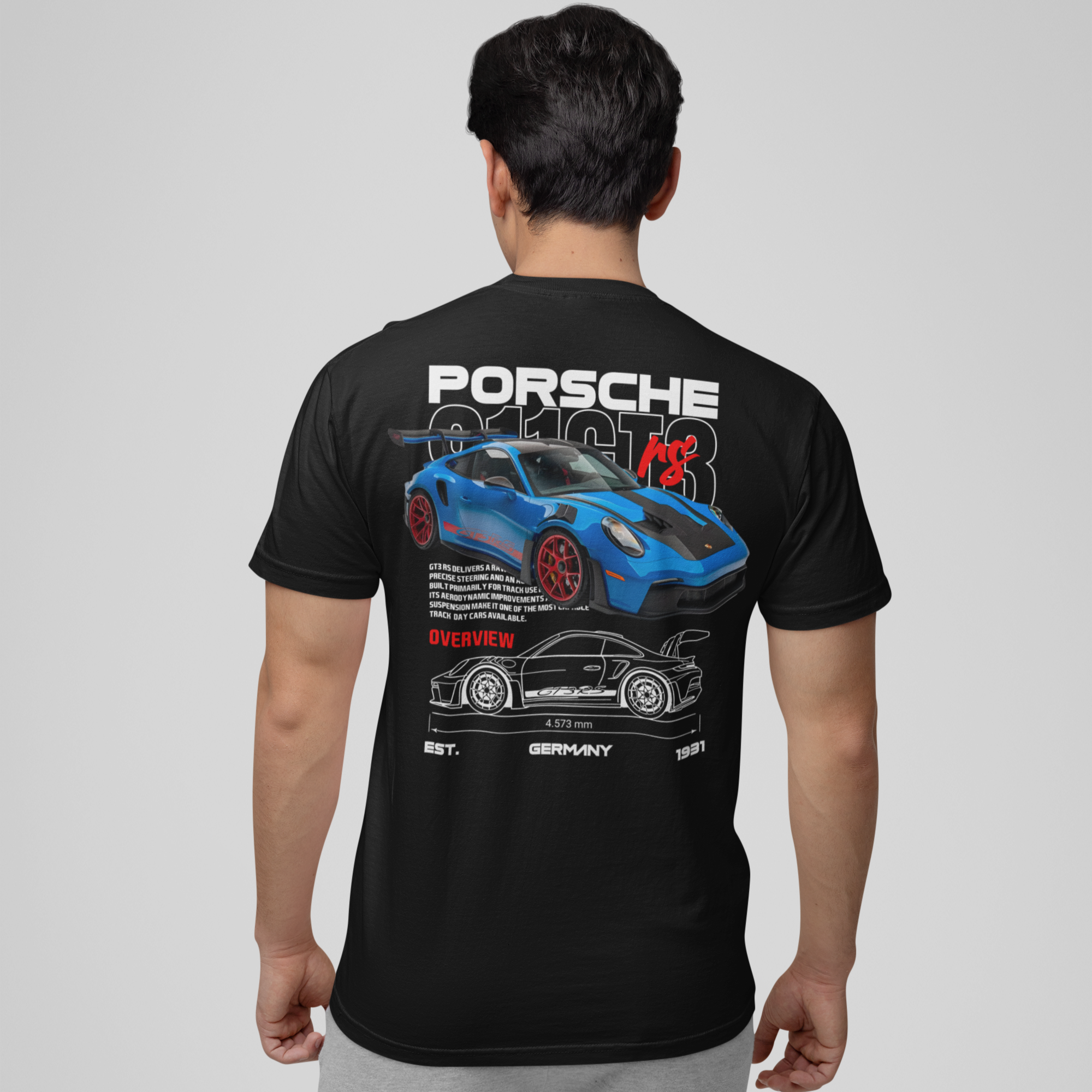Camiseta Porsche 911 GT3rs - GTS136 - Loja GTS Customs