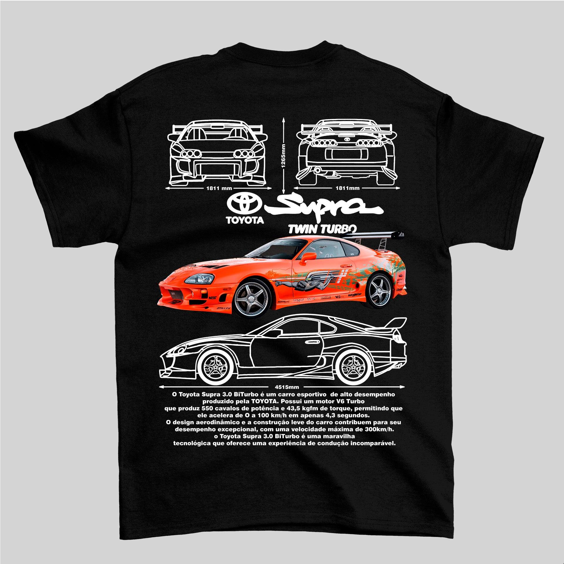 Camiseta Toyota Supra 3.0 24v Bi-turbo - GTS108 - Loja GTS Customs