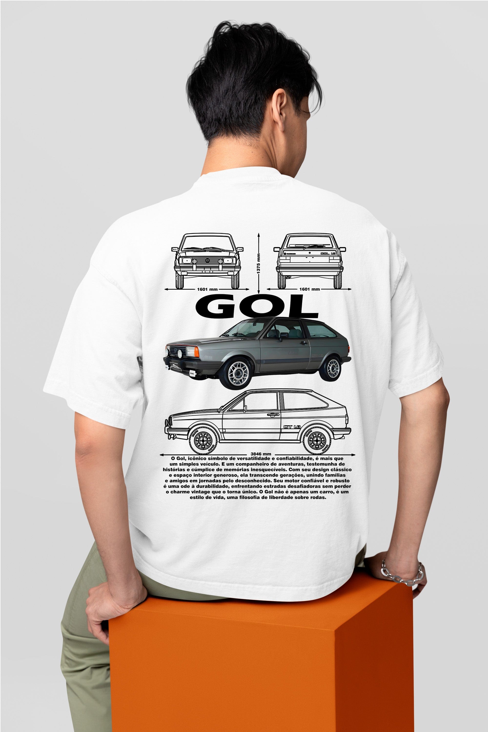 Camiseta Volkswagen Gol Quadrado - GTS116 - Loja GTS Customs