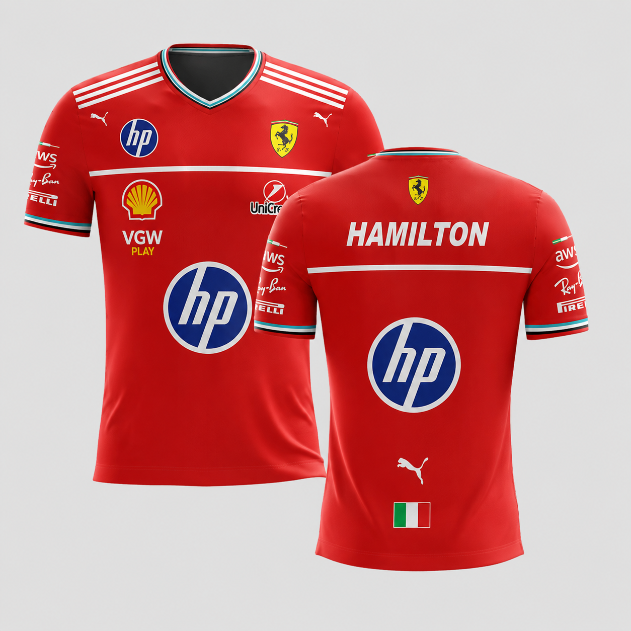 Camiseta Formula 1 Hamilton Dry Fit 2026 - GTSDF6