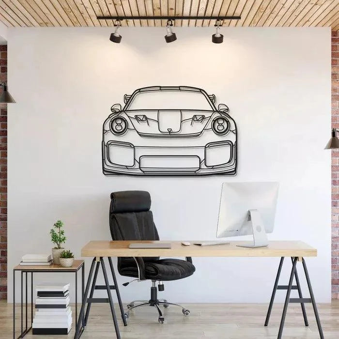 Quadro Decorativo Carro Porsche GT3 RS Frente - Loja GTS Customs