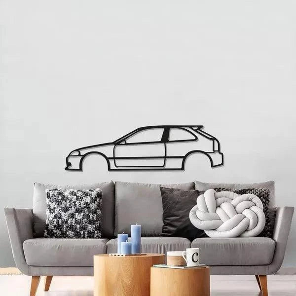 Quadro Decorativo Carro Honda Civic Vti - Loja GTS Customs