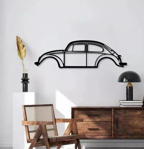 Quadro Decorativo Carro Fusca Clássico - Loja GTS Customs