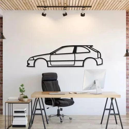 Quadro Decorativo Carro Honda Civic Vti - Loja GTS Customs