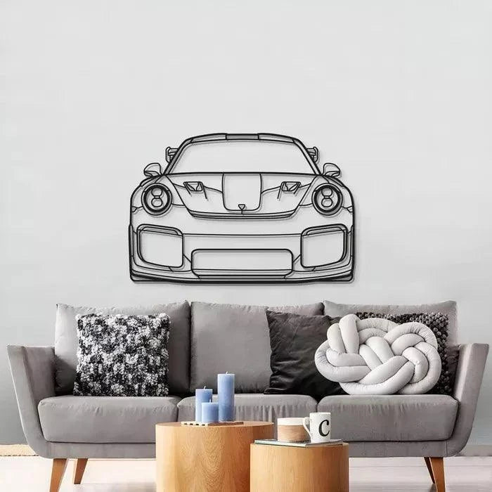 Quadro Decorativo Carro Porsche GT3 RS Frente - Loja GTS Customs