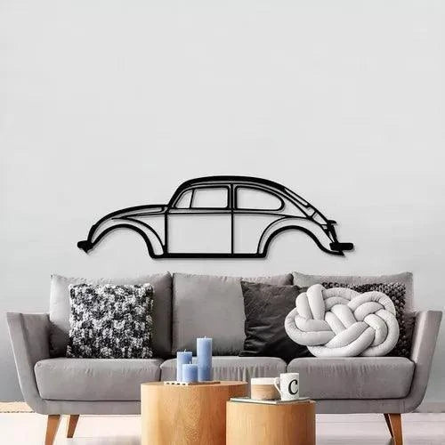 Quadro Decorativo Carro Fusca Clássico - Loja GTS Customs