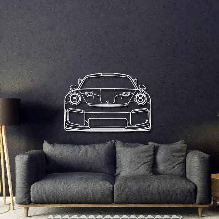 Quadro Decorativo Carro Porsche GT3 RS Frente - Loja GTS Customs