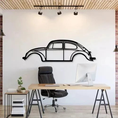 Quadro Decorativo Carro Fusca Clássico - Loja GTS Customs
