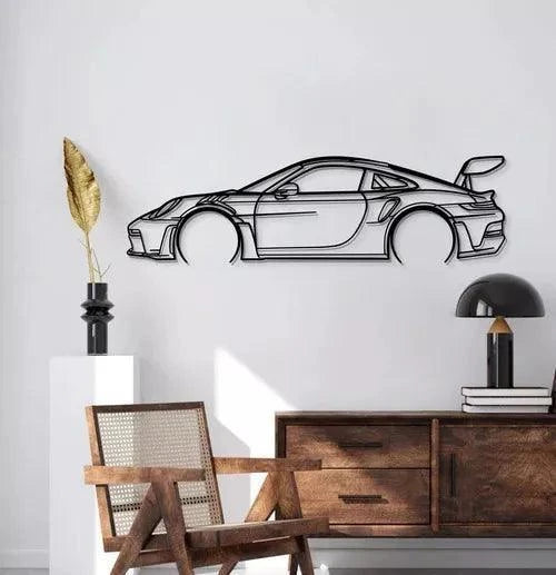 Quadro Decorativo Porsche GT3 RS Lateral - Loja GTS Customs