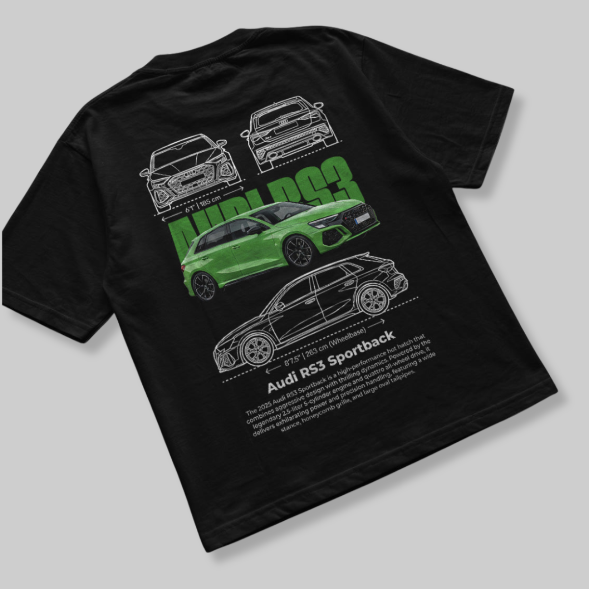 Camiseta Audi RS3 Sportback - GTS179