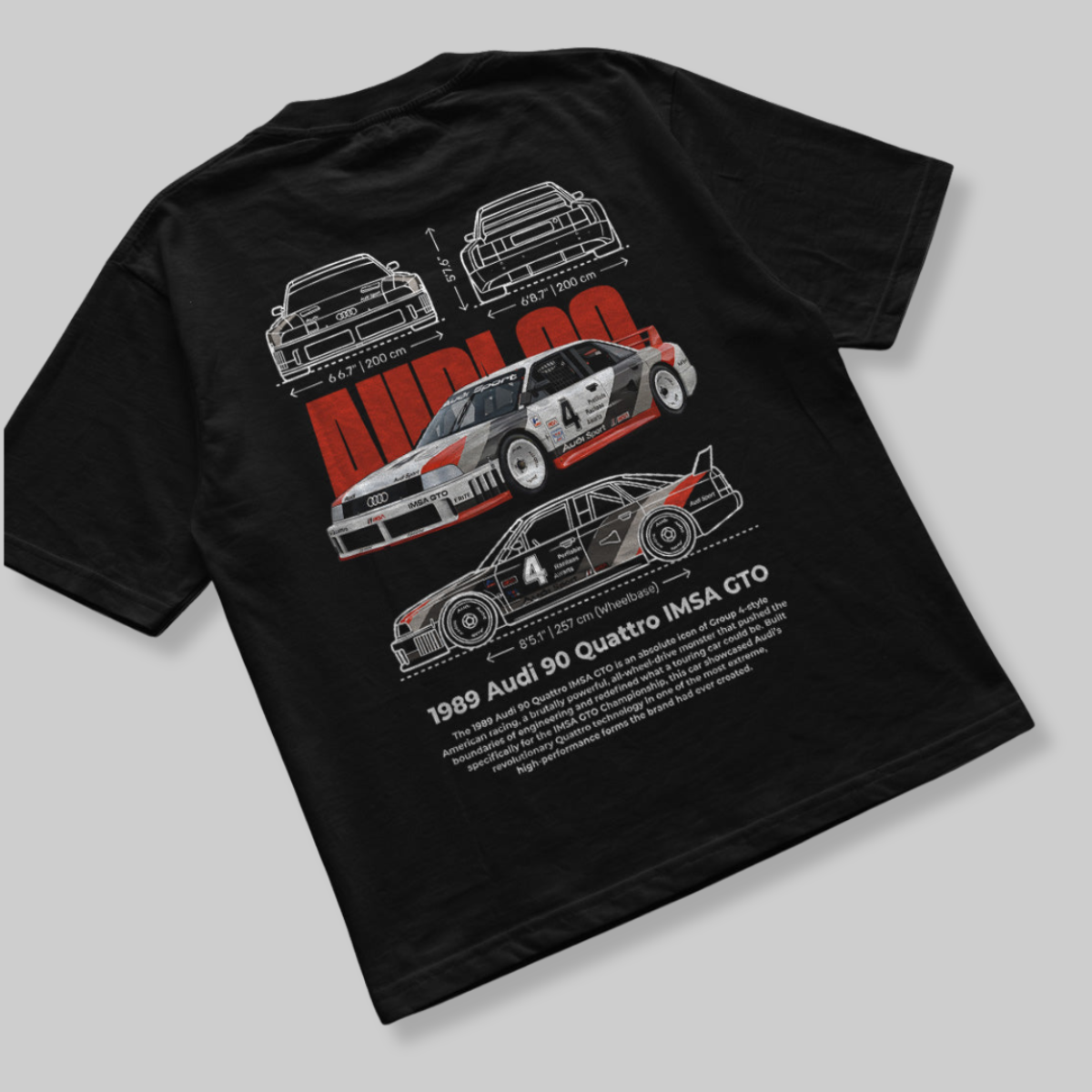 Camiseta Audi 90 Quattro - GTS180