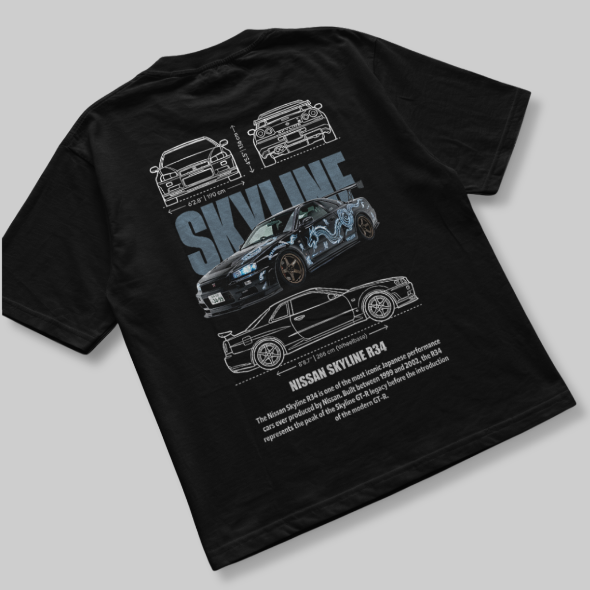 Camiseta Nissan Skyline R34 JDM - GTS199