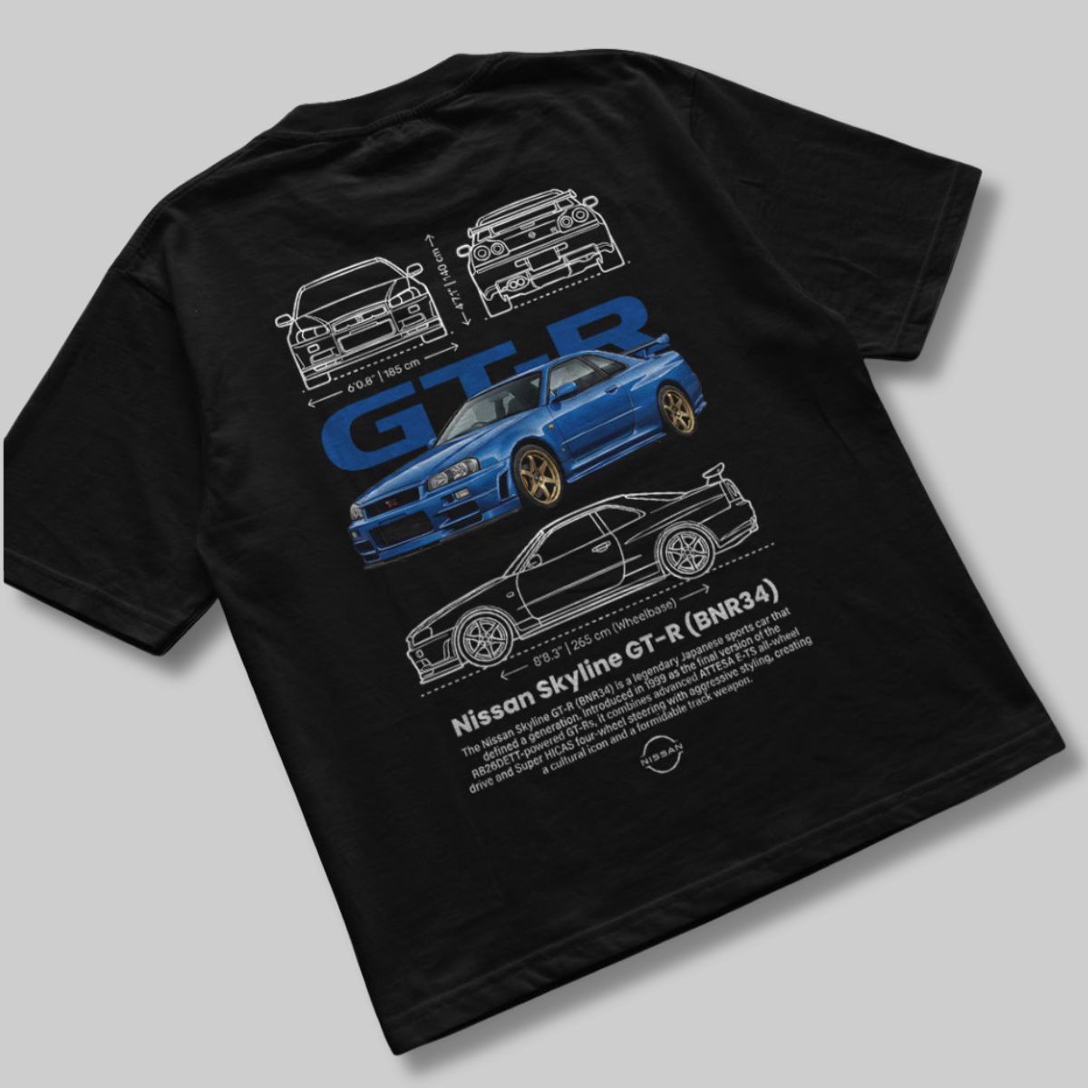 Camiseta Nissan Skyline BNR34 - GTS210