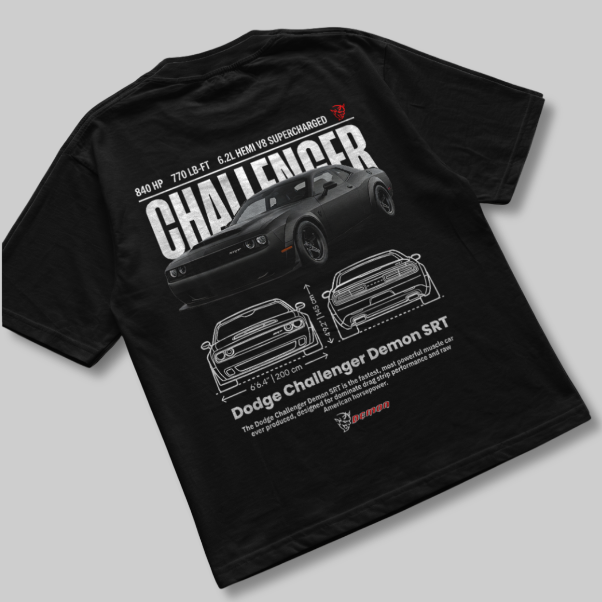 Camiseta Dodge Challenger SRT Demon - GTS213