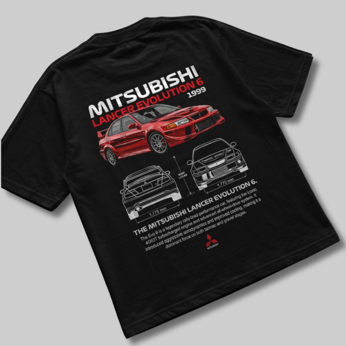 Camiseta Mitsubishi Lancer Evolution 6 - GTS220