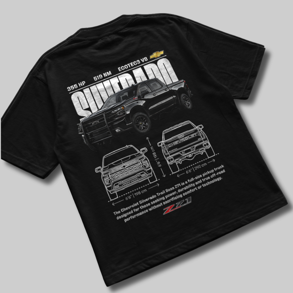Camiseta Chevrolet Silverado Trail Boss Z71 - GTS226
