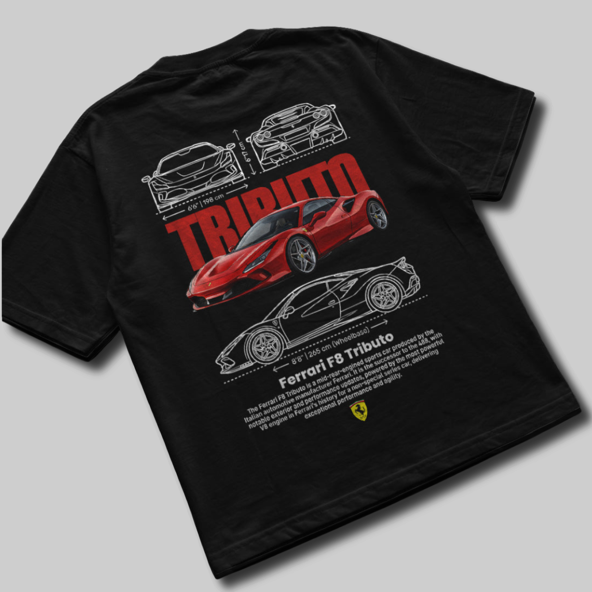 Camiseta Ferrari F8 Tributo - GTS237