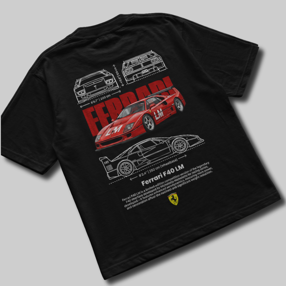 Camiseta Ferrari F40 LM - GTS239