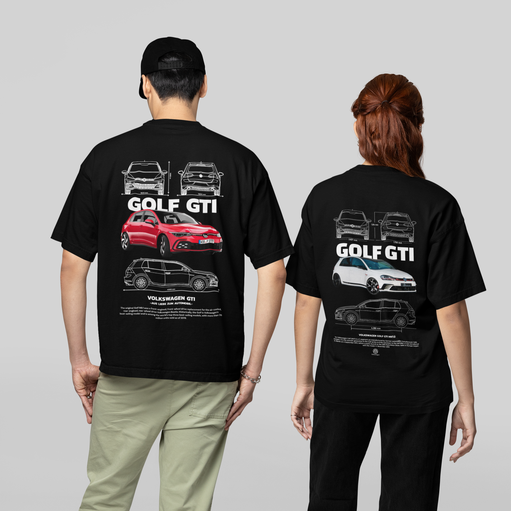 Kit Casal Camisetas Golf GTI - GTSK8 - Loja GTS Customs