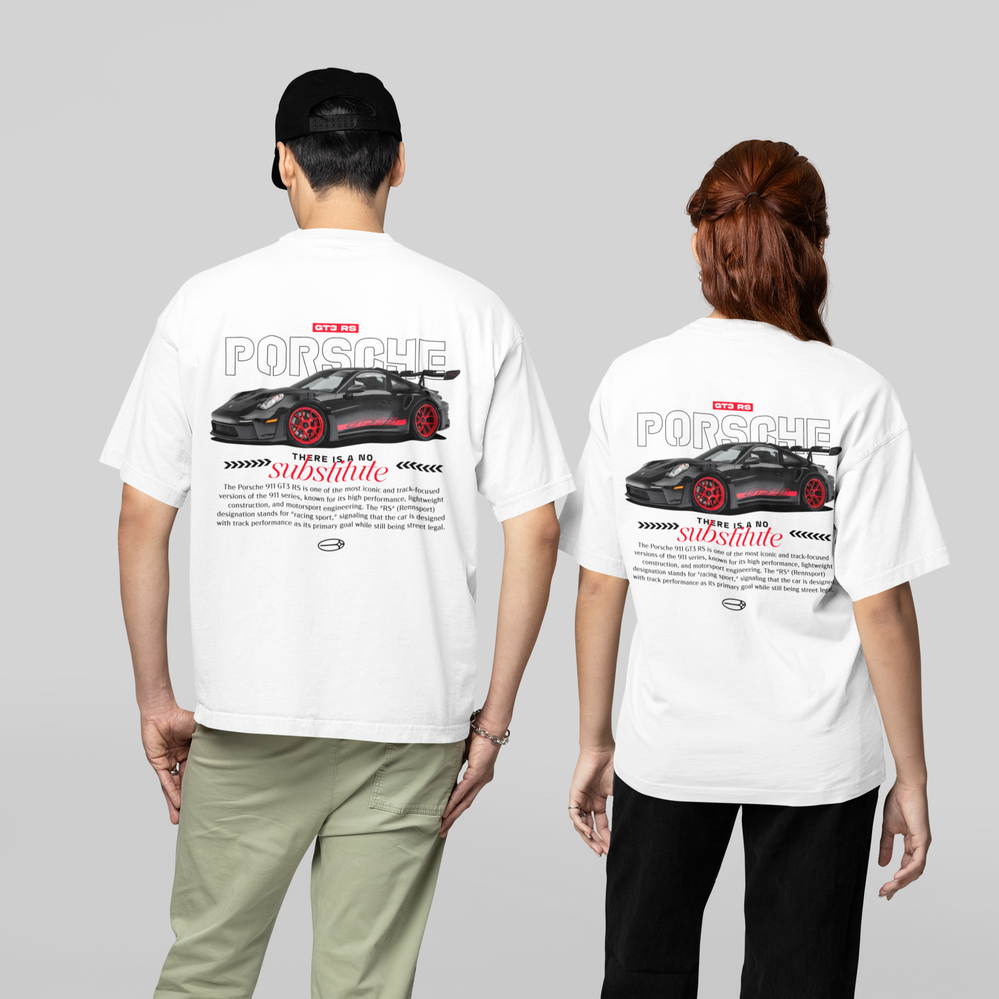 Kit Casal Camisetas Oversized GT3 RS - GTSK7 - Loja GTS Customs