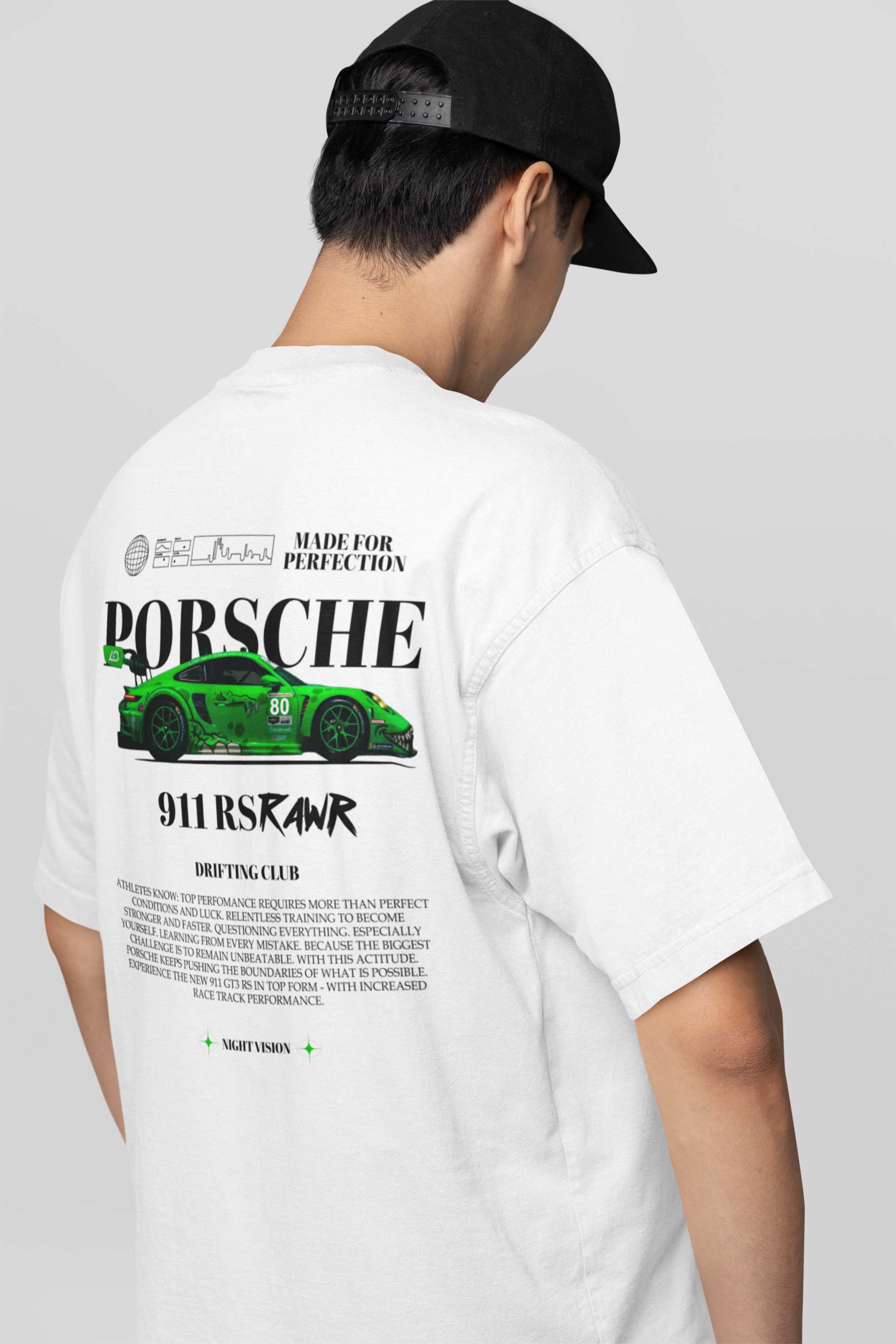 Kit Casal Camisetas Oversized Porshe 911 RS Rawr - GTSK4 - Loja GTS Customs