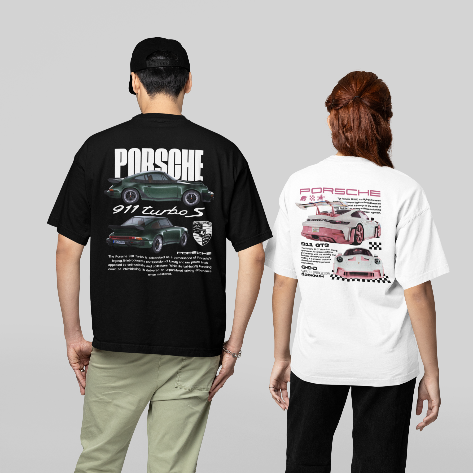 Kit Casal Camisetas Porsche 911 - GTSK15 - Loja GTS Customs