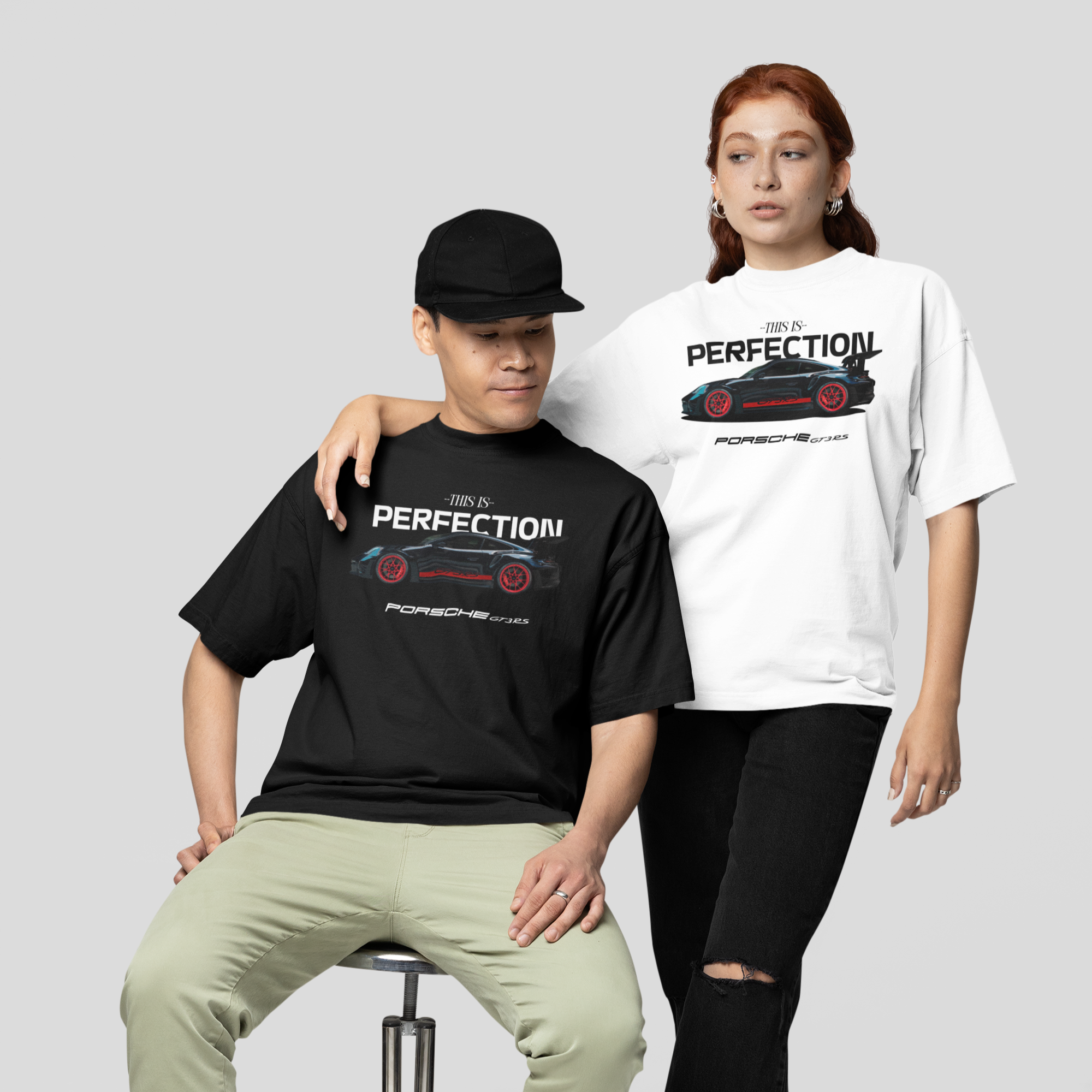Kit Casal Camisetas Porsche Perfection - GTSK10 - Loja GTS Customs