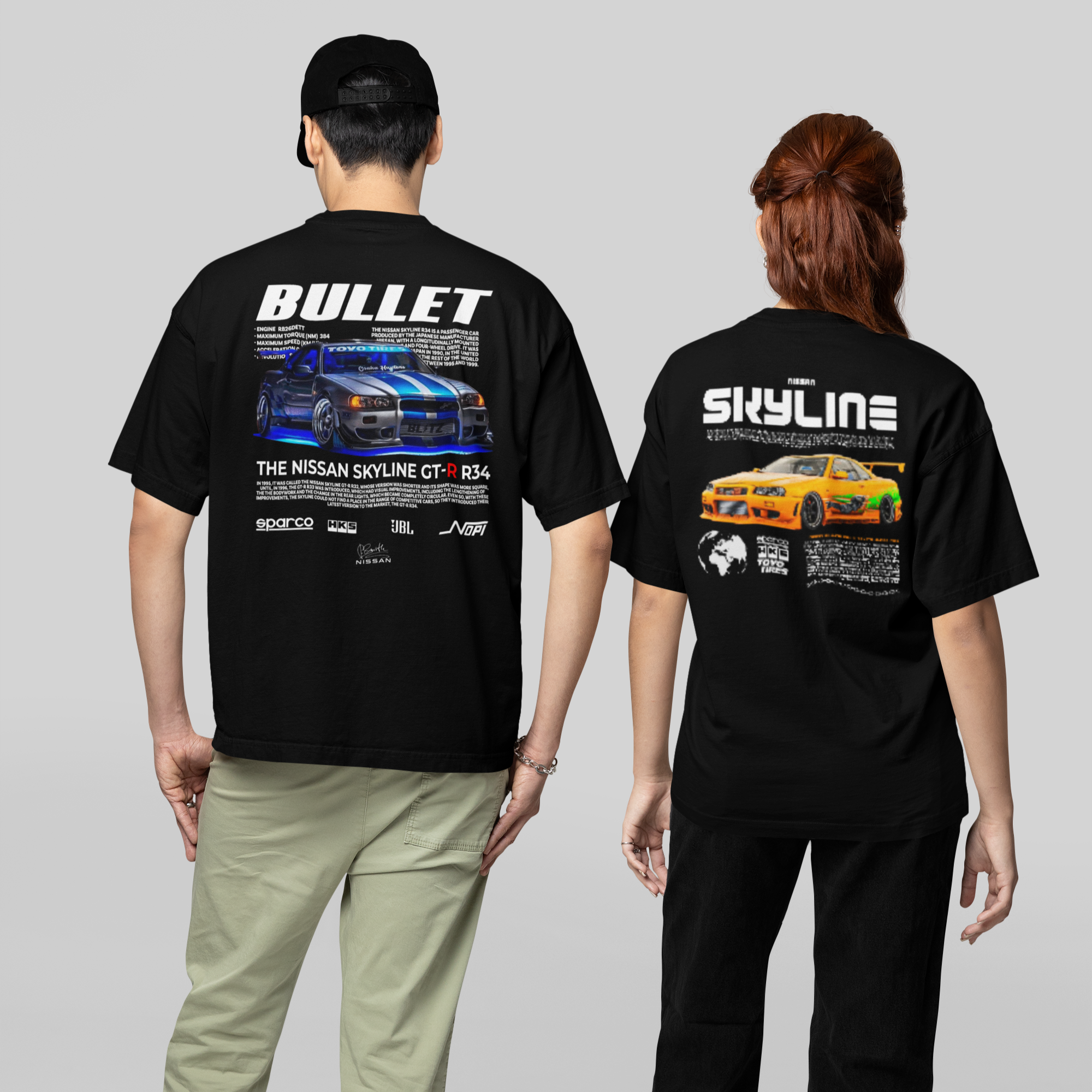 Kit Casal Camisetas Skyline Brian - GTSK17